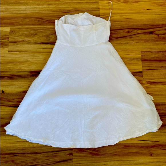 J. Crew Women’s White Cotton Dress, Halter Neck,  Size 8 - Picture 5 of 5